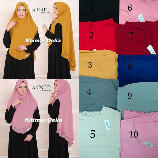KHIMAR DELISA ORIGINAL ARNIZ COLLECTION