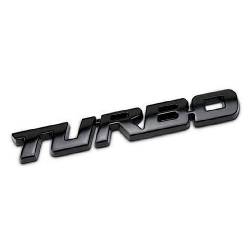 Stiker Turbo Boost Loading 3D Bahan Metal Zinc Alloy Krom Untuk Mobil