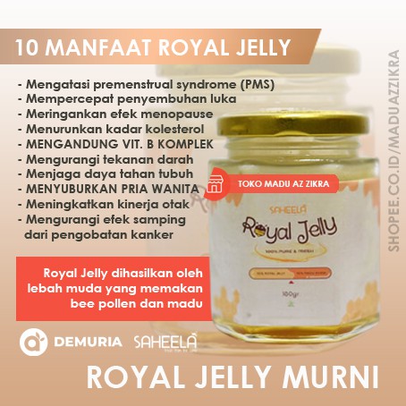 Pure Royal Jelly Kesuburan Royal Jelly Murni Royal Jelly Asli Royal Jelly Saheela Indonesia