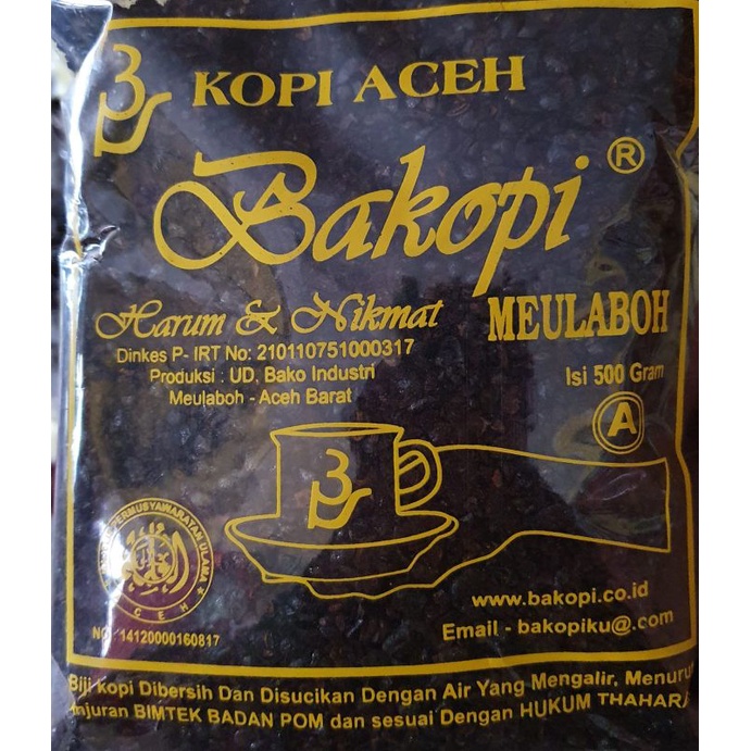 

Kopi Aceh Bakopi Tipe A Biji Kasar 500 gram
