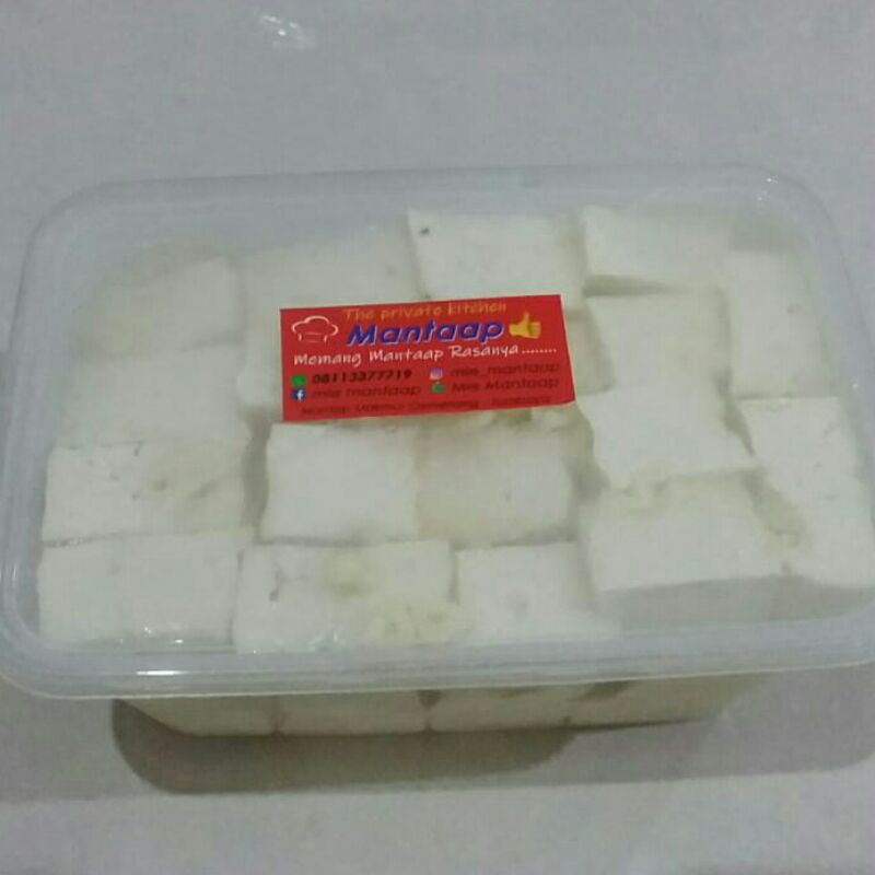 

Tahu Susu Mantaap Tasu Susu Kedelai (tanpa susu sapi dan pengawet)