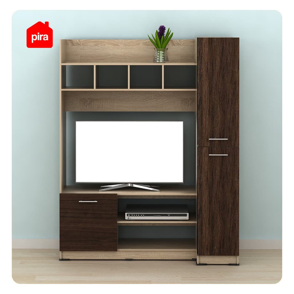 Metropolis Meja / Rak TV SONOMA OAK - AMERICAN WALNUT (ALBA WU 120)