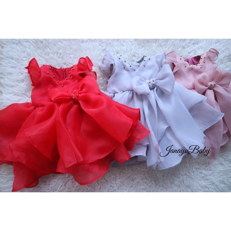 Gaun pesta anak organza