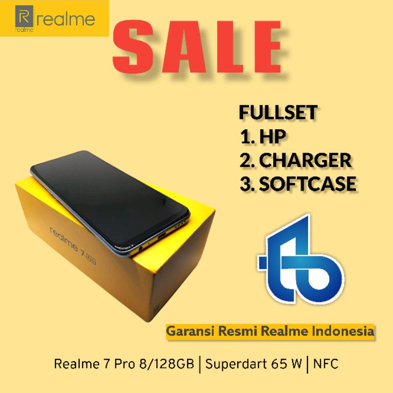 REALME 7 PRO RAM 8 GB INTERNAL (ROM) 128GB HP BEKAS SECOND SEKEN | FAST CHARGING SUPERDART 65W | NFC