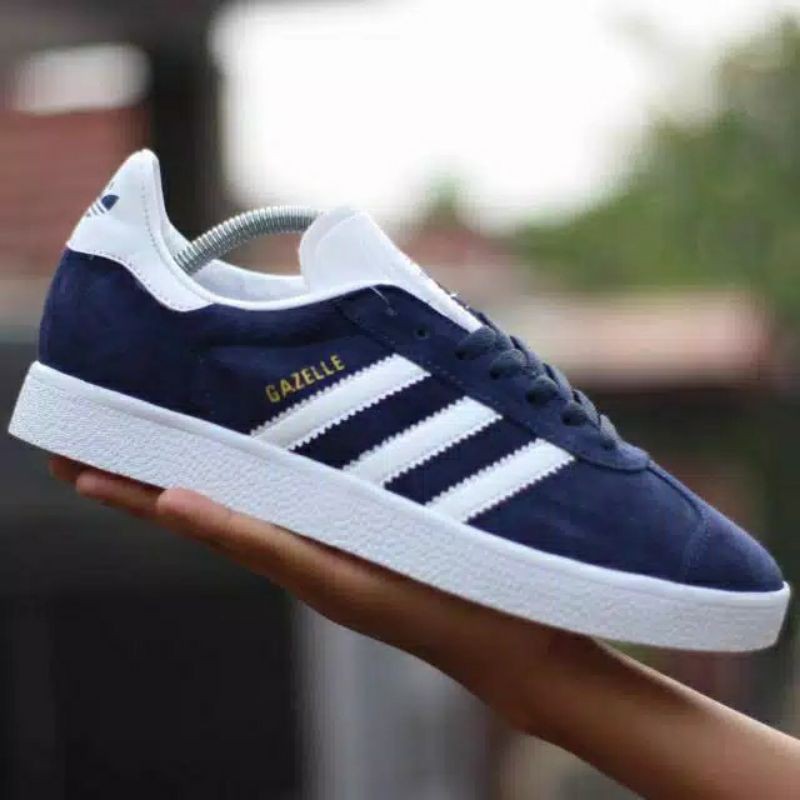 SEPATU ADIDAS GAZELLE NAVY WHITE ORIGINAL BNWB