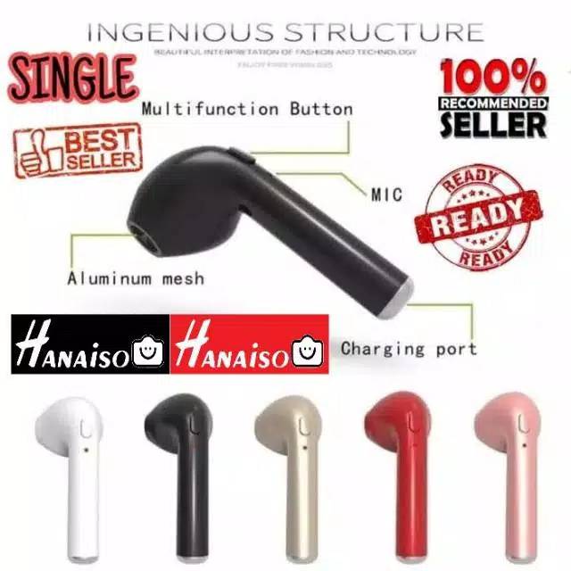 Termurah Medan Headset Bluetooth i12 i7s i7 i9 TWS Twin Earpods Inpods HBQ Docking Charge Dual Wireless smartphone