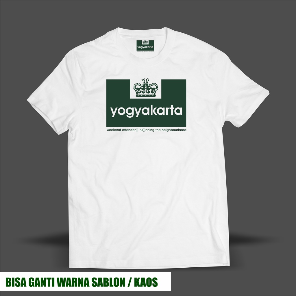 Tshirt Yogyakarta Weekend Offender Casual Kaos Jogja Custom Satuan Combed 30s Premium