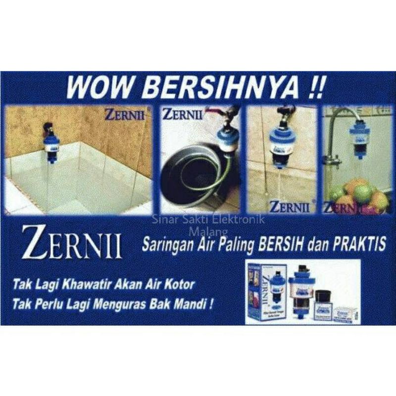 Zerni Filter Air Kran Pemurni Saringan Air Kotor Zernii Karbon Water Filter Penjernih Penyaring Air Malang