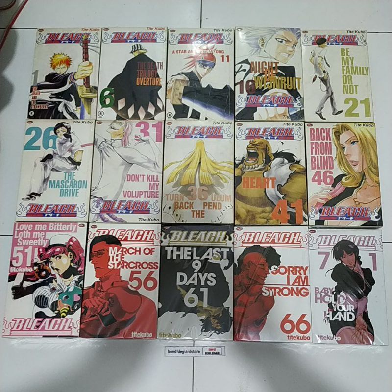 komik Bleach 1-74 tamat, kolpri no coret, collector's edition