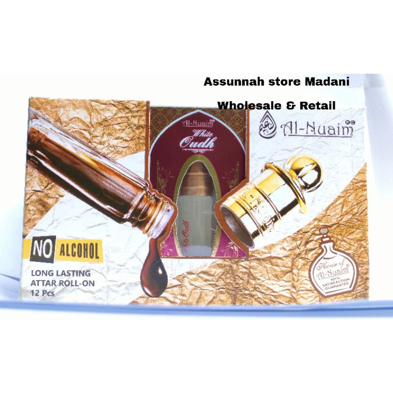 Al nuaim White oudh 1 lusin 6 ml (12pcs) harga grosiran - white oud - white oudh - al nuaim