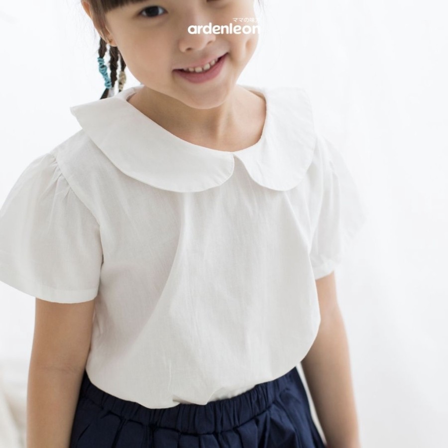 ARDENLEON Girls Luna Collar Blouse Atasan Anak