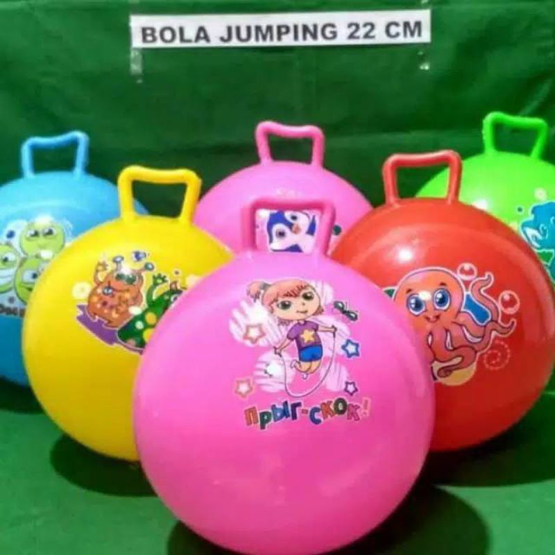 Mainan Bola Pegang Gambar Warna Halus Diameter 22cm