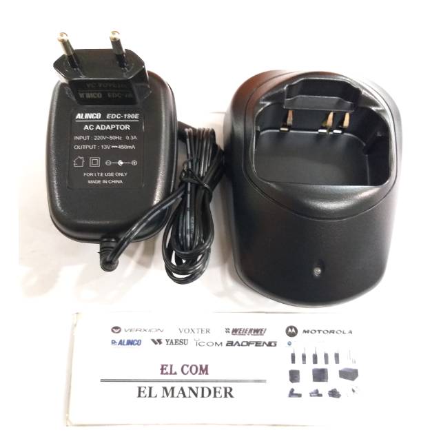 CHARGER HT ALINCO DJ A10 DJ W10 DJ W500 DJ W50 ORIGINAL - JUAL CHARGER HT ALINCO DJ W35 EDC 189