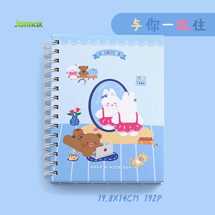 

Notebook Ring Rabbit Bear / Jurnal agenda Buku tulis anak / Planner