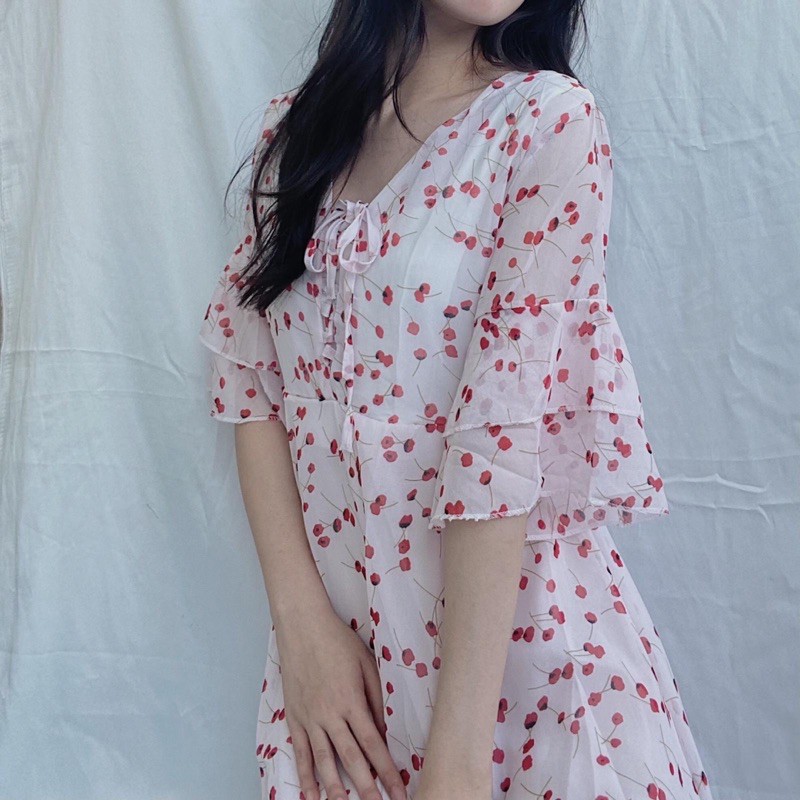 FLORENCE DRESS pink korean style dress