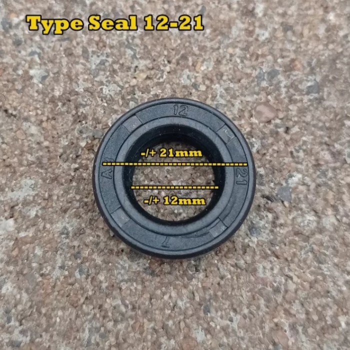 SEAL AS SIL GEARBOK MESIN CUCI GEARBOX BEARING KARET 12 21 7