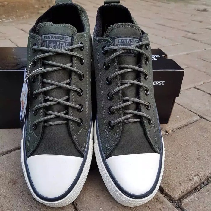 SEPATU CONVERSE CT HIJAU ARMY / SEPATU ALLSTAR PREMIUM PRIA WANITA - HIJAU ARMY, 37
