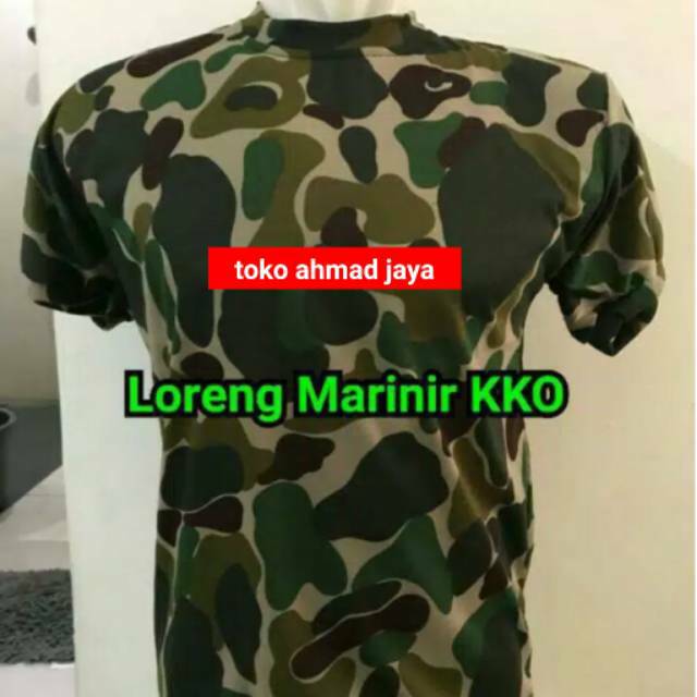 Kaos loreng marinir KKO pendek