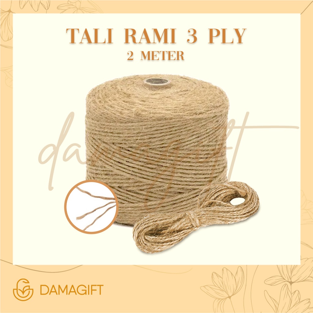 

[2 Meter] Tali Rami / Tali Goni tali estetik untuk mempercantik segala jenis kado, hadiah, gif box, hampers