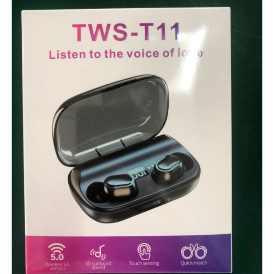 T10 T11dual-pass noise reduction 5.0 lightweight mini in-ear sports Bluetooth wireless headset