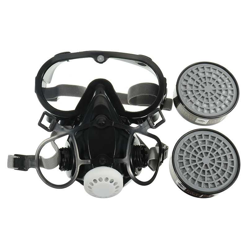 SAFURANCE Masker Gas Respirator Full Face Anti-Dust Chemical - SF01-Hitam