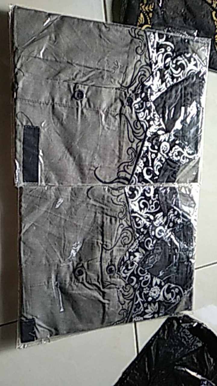 Nailo Batik Hrb026 Kenongo Kemeja Tosca Pendek Pekalongan Padi M L Xl Sogan Tulis Halus Kemeja Batik