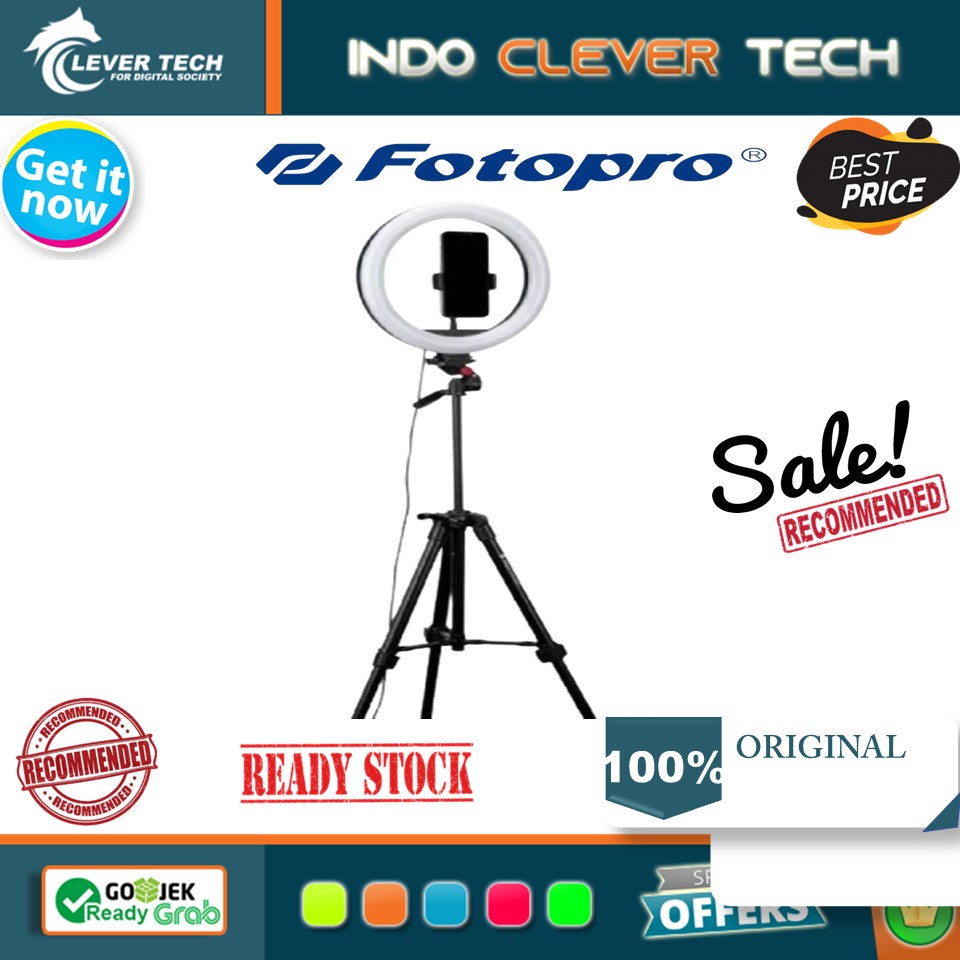 Fotopro L4 LED Ring Light Live Kit Beauty Selfie with Tripod