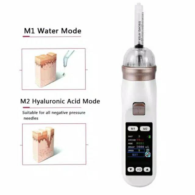 Mesotheraphy Mesogun Ez injector alat injeksi serum  pressure mesotheraphy needle