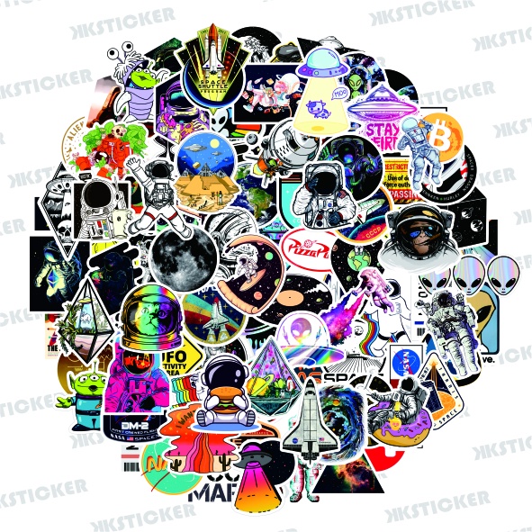

Sticker Pack SPACE | Stiker Vinyl Anti air + Laminasi