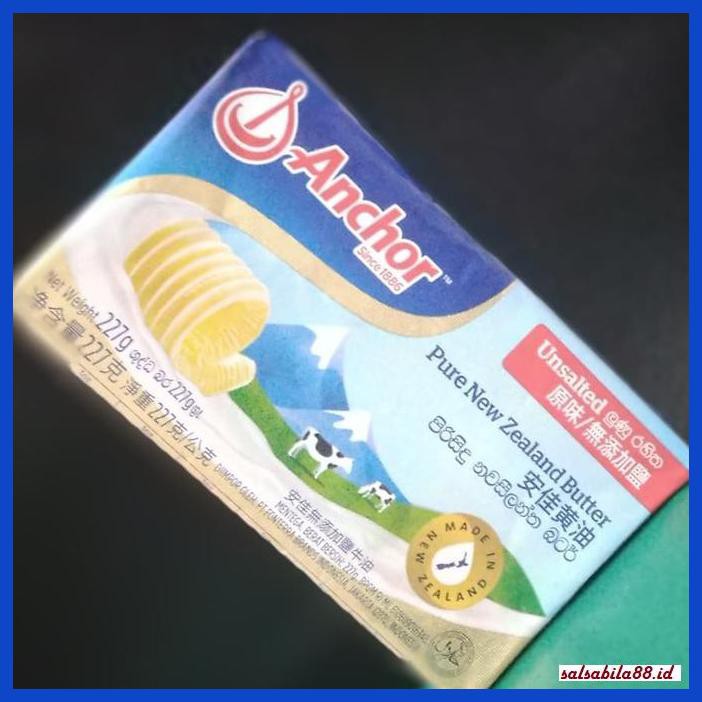 

Rettubagetnem- Anchor Unsalted Butter | Mentega Tawar Anchor 227 Gr - Unsalted 227Gr -Asli-Slii.