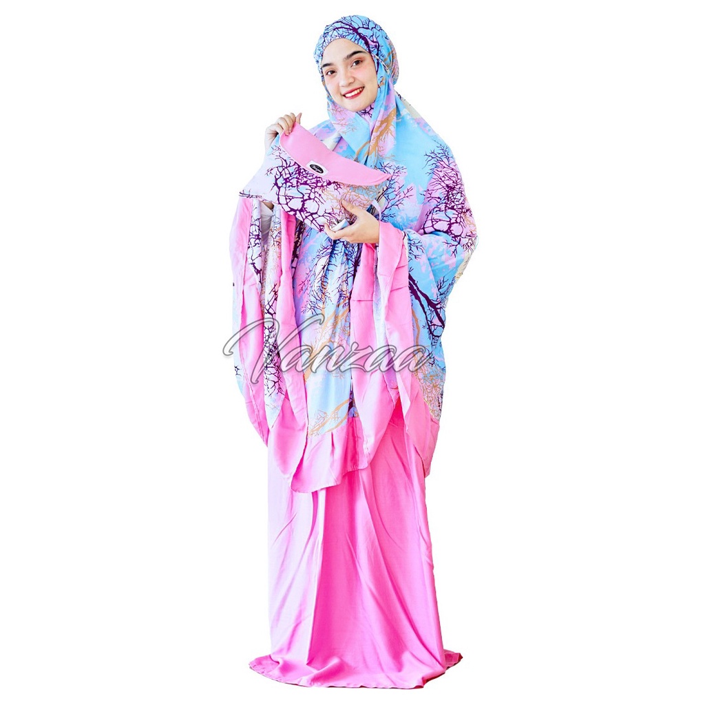 Mukena Bali Motif Ranting Jumbo Adem Murah Vanzaa