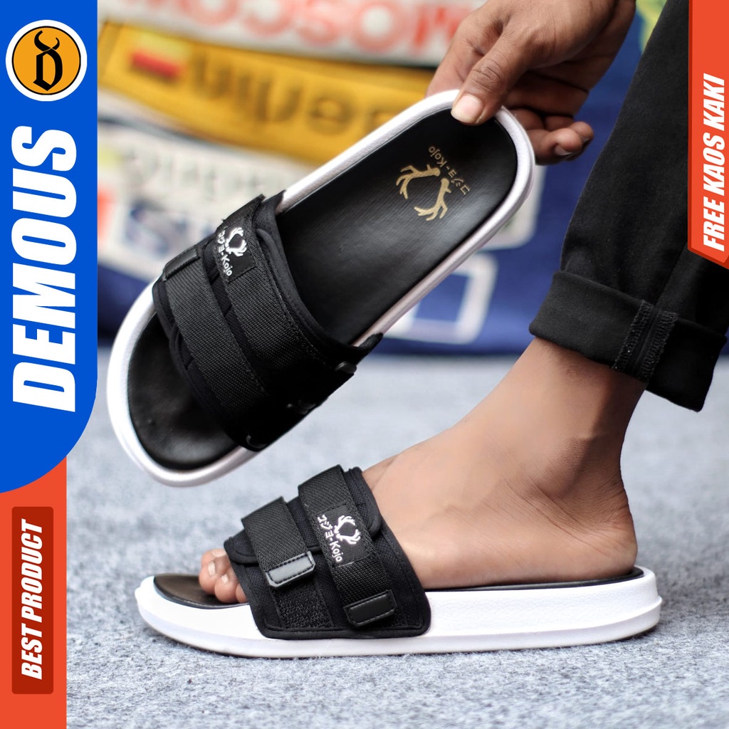 DEMOUS MAXI Sandal Pria Distro Kekinian Murah Slipper