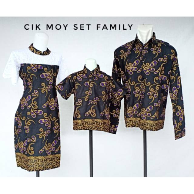 Ethnickidswear Cheongsam Batik Family Set Imlek Qipao Batik Modern Cheongsam Couple Cik Moy