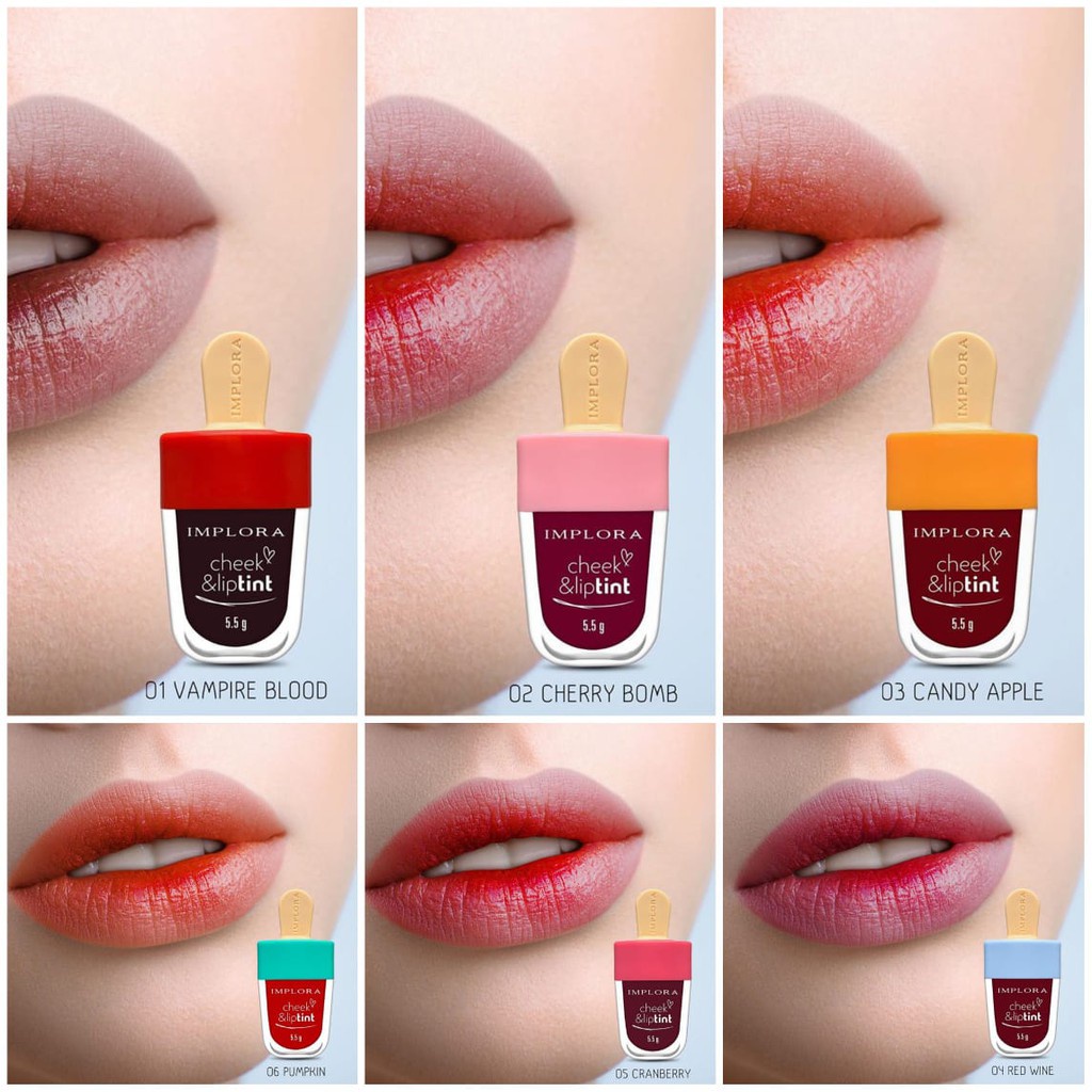 Implora Cheek And Liptint Rumah Cantik 354 Liptint Sebagai Lapisan Lipstick Yang Memiliki Varian Warna Yang Glossy