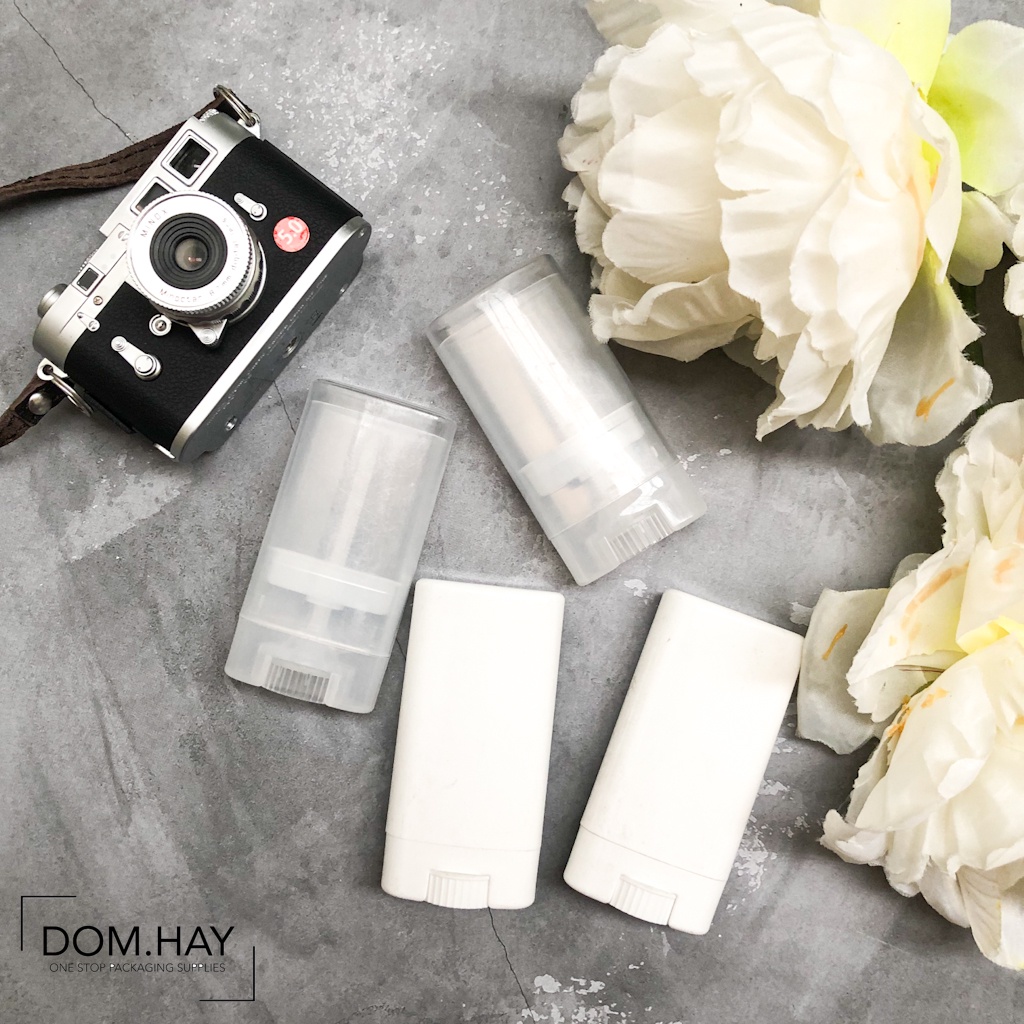 15gr Deodorant Kosong Botol Tube Container Transparan Kemasan Cosmetik Isi Ulang DHJB