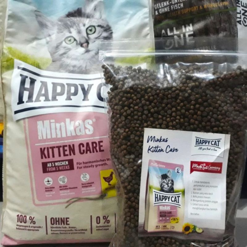 HAPPY CAT MINKAS KITTEN 1KG REPACK ANAK KUCING