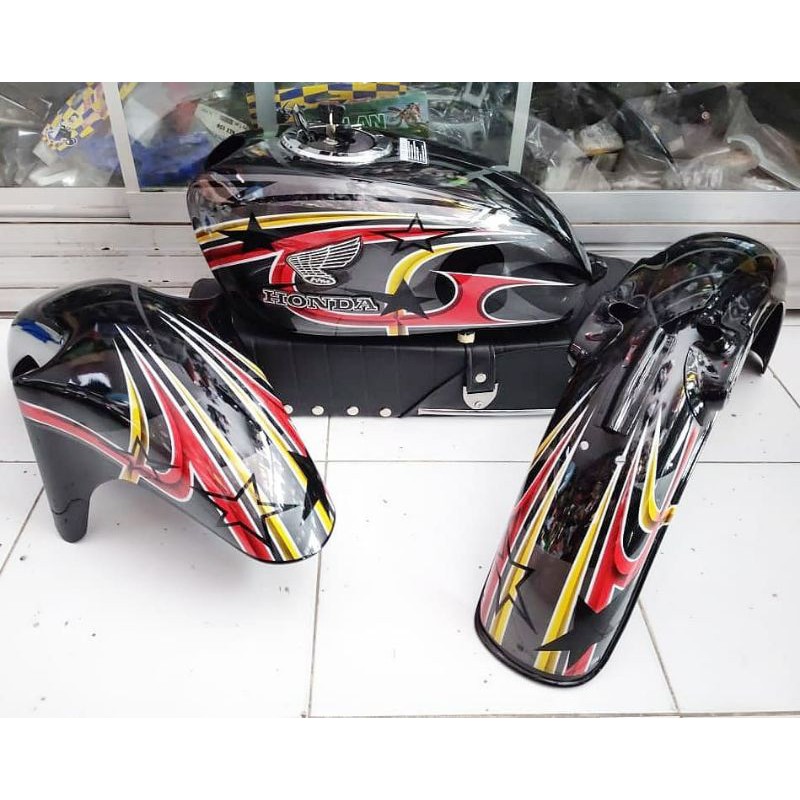 BODY SET CB RACING BAJU SET CB AIRBRUSH BUKAN STIKER