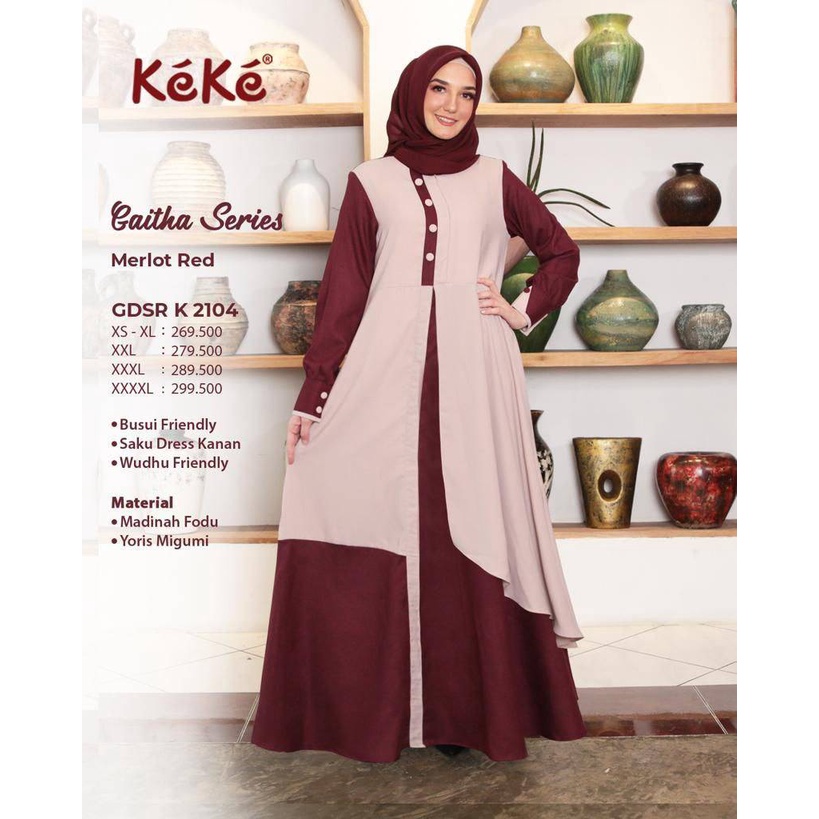 Gamis Keke Gaitha Dress Terbaru