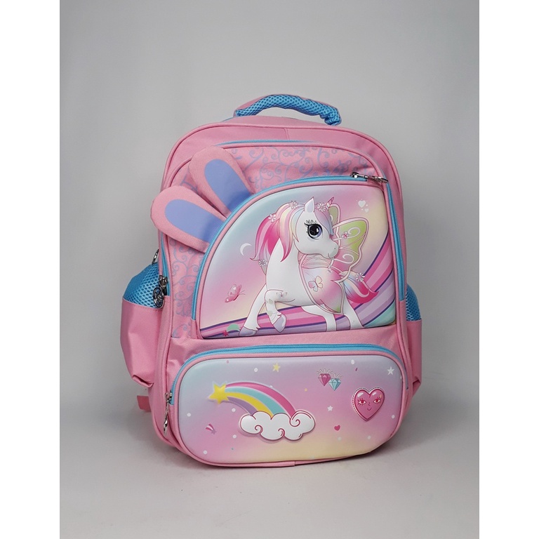 Tas Anak Cewek Import Tas anak Cowok Tas Anak Sekolah Motif Unicorn Frozen Spiderman Terbaru