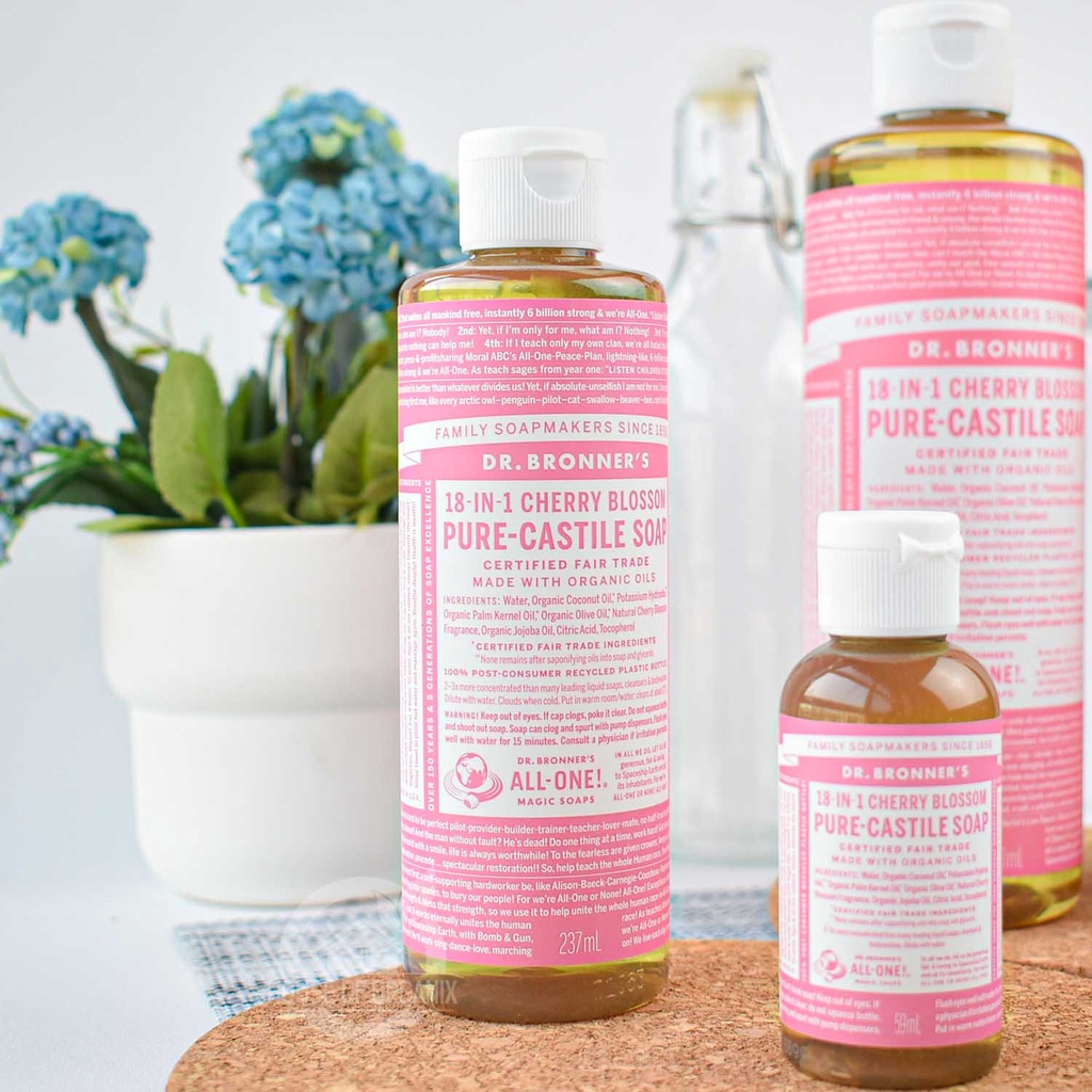 Dr. Bronners Cherry Blossom Pure-Castile Soap 237 Ml
