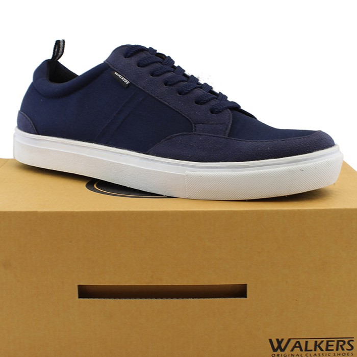 MS SHOP - BISA COD - Sepatu Sneakers Pria Walkers Derby Navy Kasual Snekers Cowo Keren Hengout