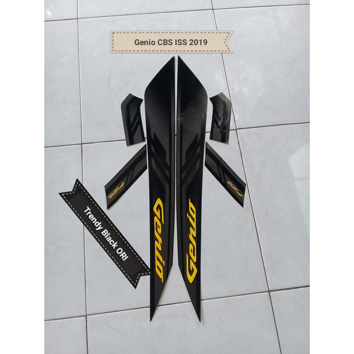 Striping Stiker Lis Motor Honda Genio CBS ISS 2019 Hitam herosima
