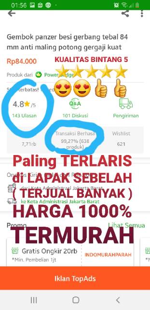 Gembok Stanless Anti Karat/Anti Maling/Gembok Anti Rust/Gembok Anti Cut /Gembok Rumah Pagar(COD) PROMO!!! Gembok Putih Anti Rust Anti Maling Anti Cut - Gembok pintu rumah / GEMBOK PANSER PANZER ANTI MALING SUSAH POTONG JUMBO BERAT 1 KILO / RUMAH TOKO GUDA