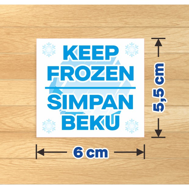 

100 pcs/Pack Label Sticker Kemasan Makanan Simpan Beku Stiker Frozen Food 6x5,5 cm