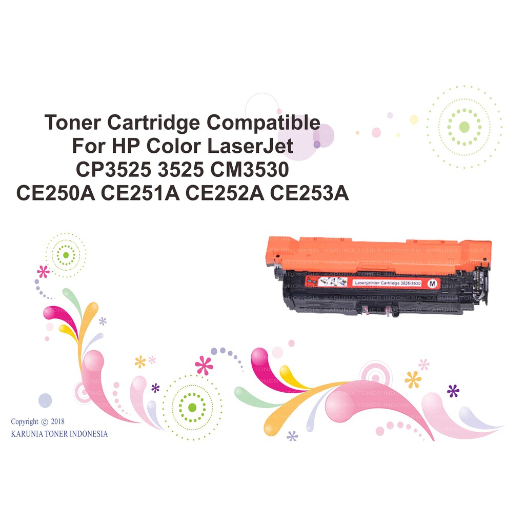 Toner Cartridge Compatible For HP 504A CP3525 3525 CM3530 CE250A CE250