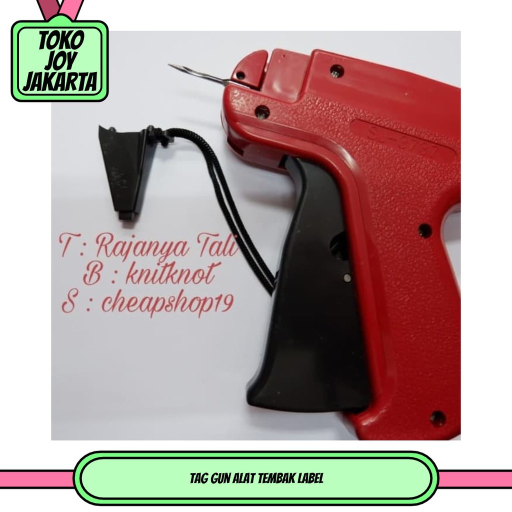 tag gun alat tembak label