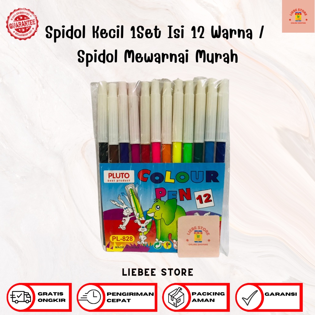 

Spidol Kecil 1Set Isi 12 Warna / Spidol Mewarnai Murah