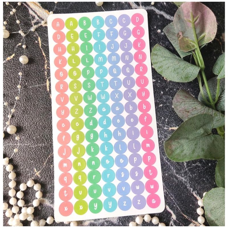 

Sticker Alphabet Huruf Abjad
