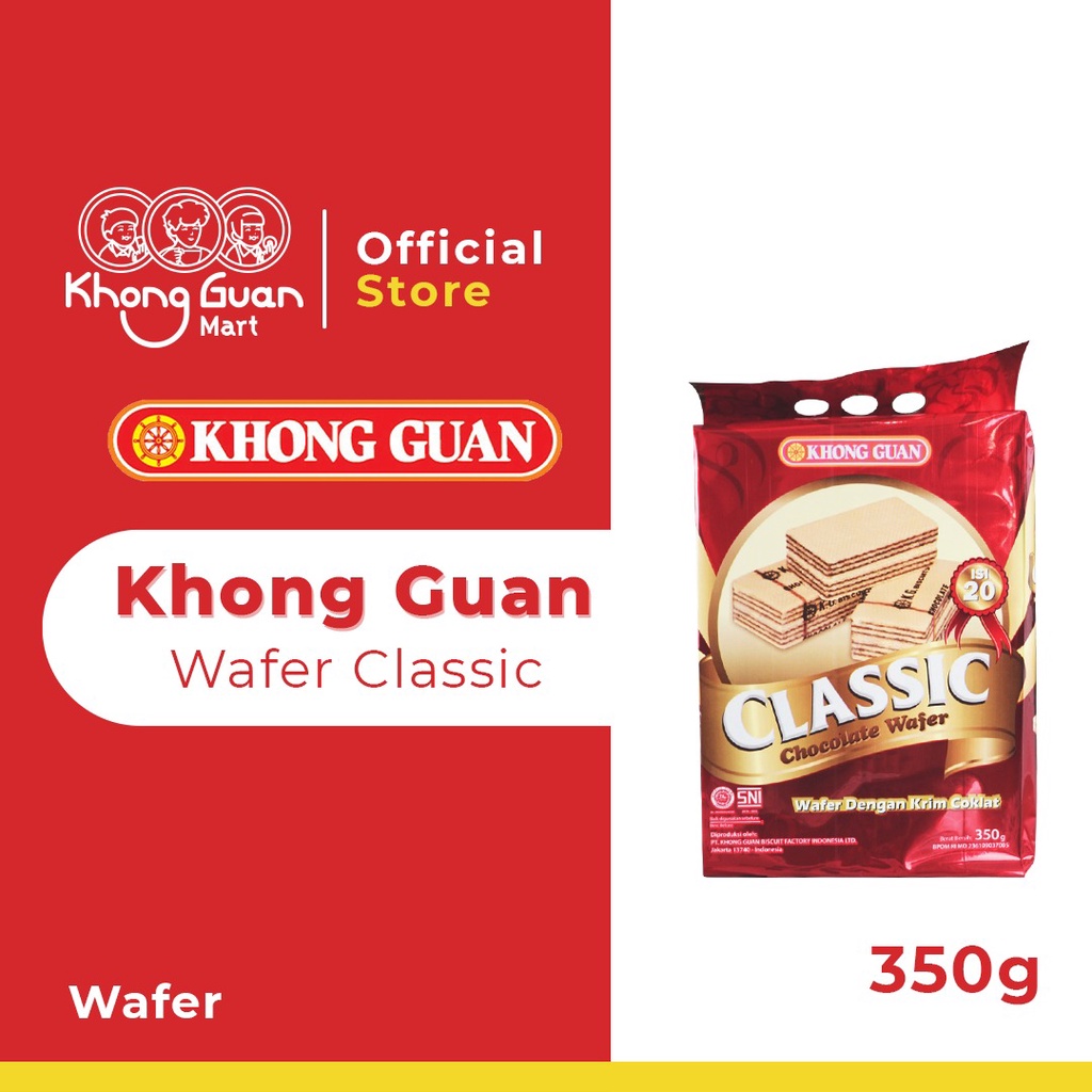 

KHONG GUAN Wafer Classic Chocolate Pack 350 Gram