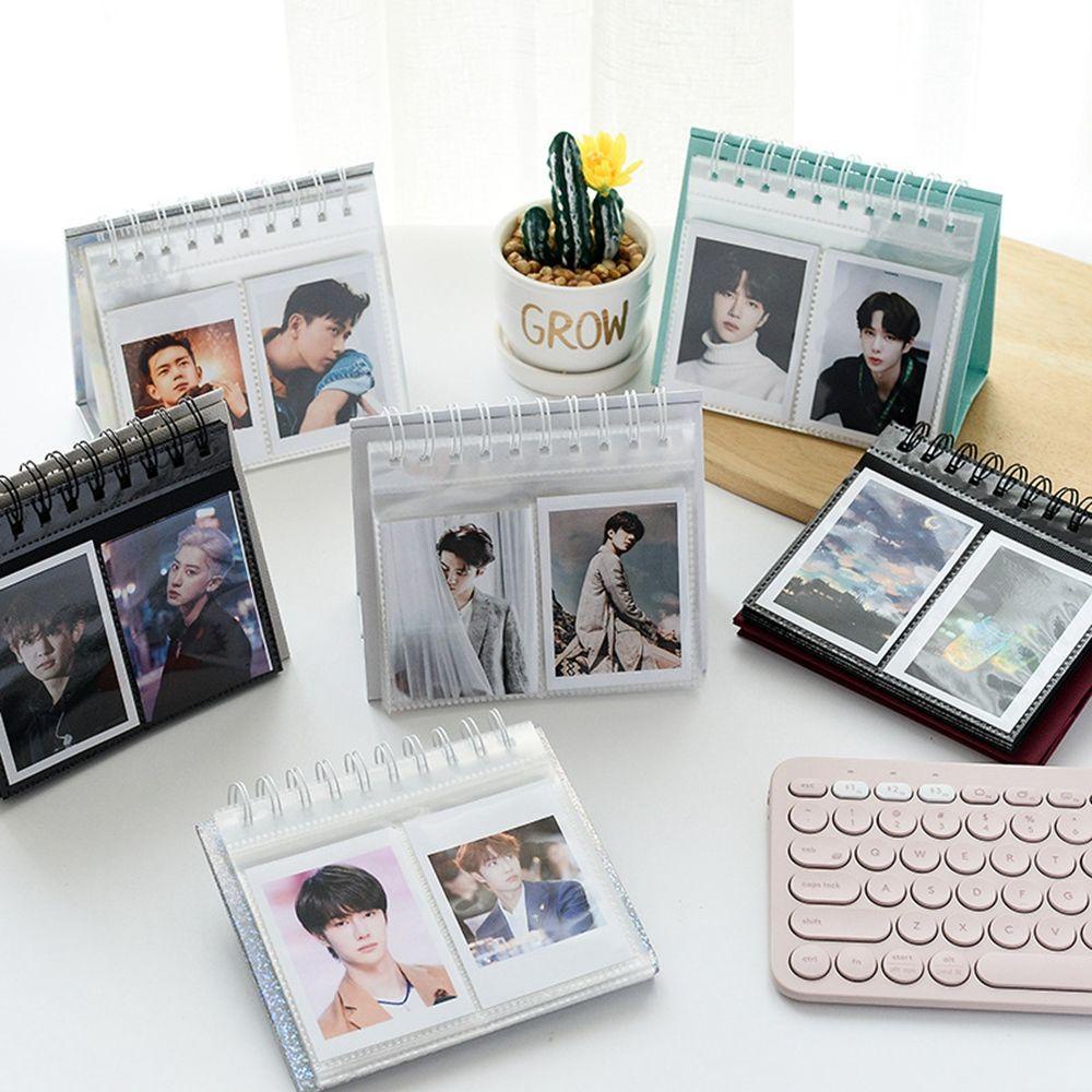 Lanfy Album Foto Perangko Bingkai Foto Mini Kpop Kartu Gambar Tempat Penyimpanan Home Decor Photocards Holder